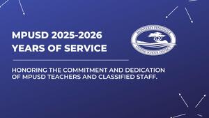 MPUSD 2025-2026 Years of Service